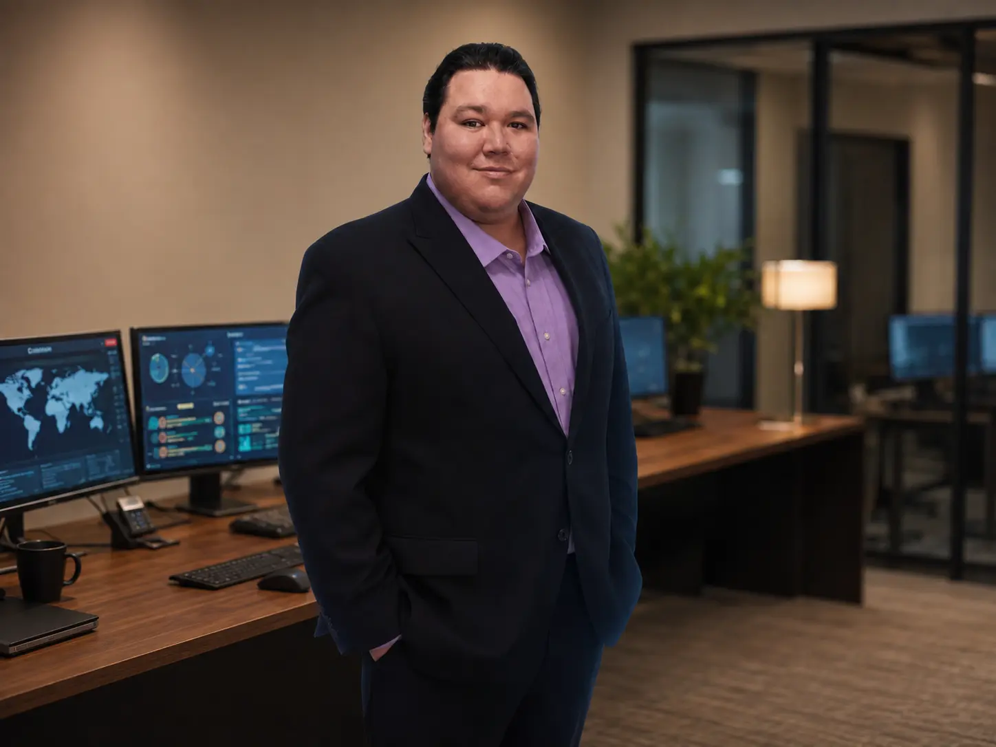 Photo of Anthony Reyes, IT and Cybersecurity expert in office setting
